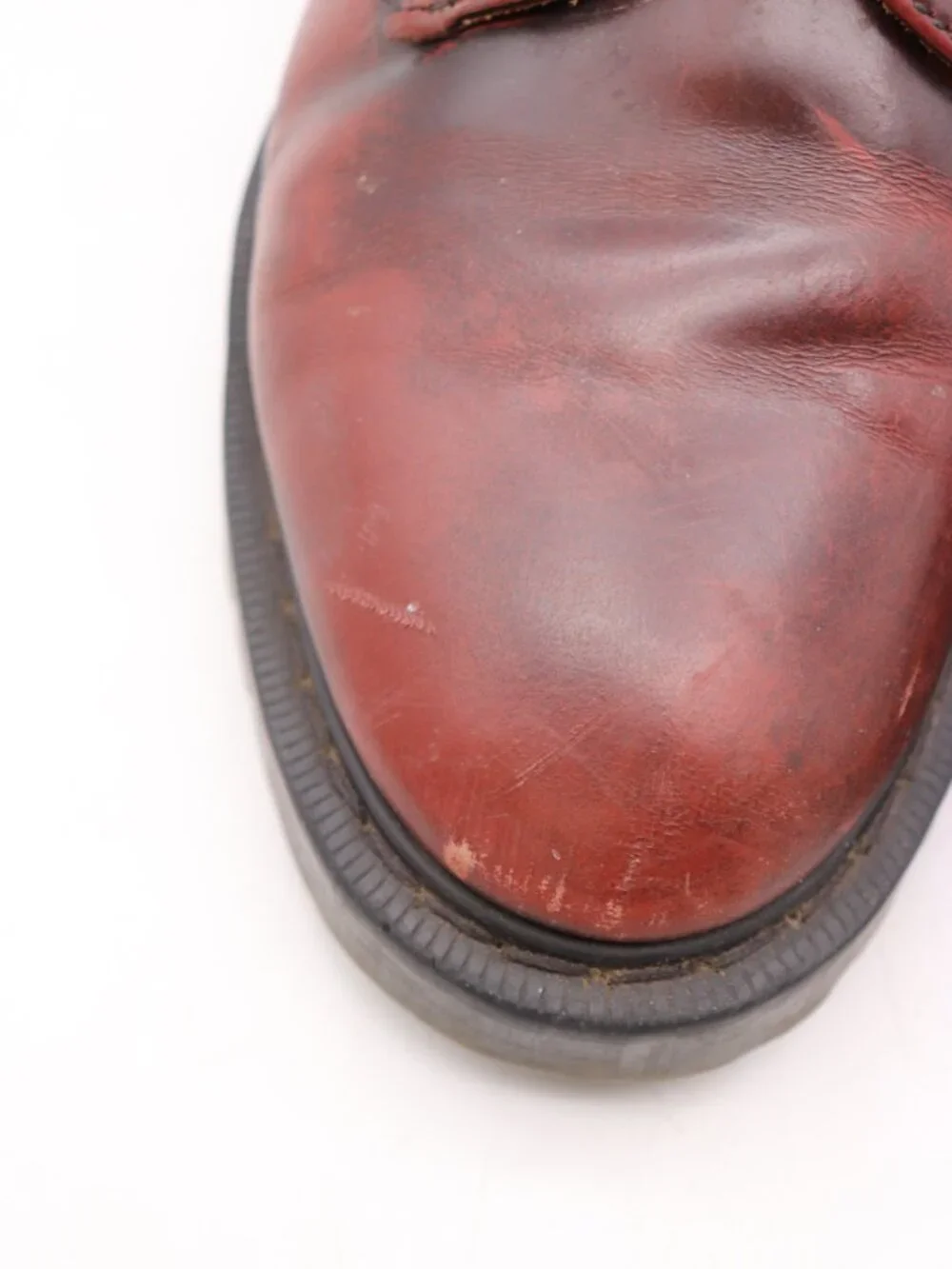 Solovair x TOAST Gibson Burgundy Leather Men's UK 6 US 7 Oxford Made In England